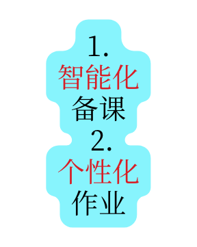 1 智能化 备课 2 个性化 作业
